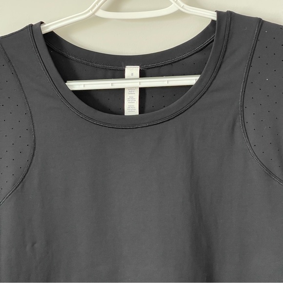 Lululemon Mind Over Miles Long Sleeve Running Top Black Size 8 - Picture 13 of 15